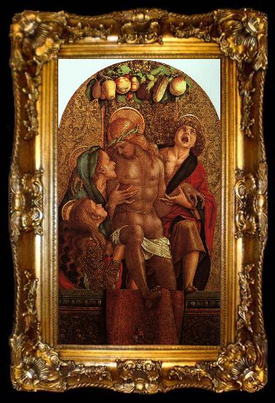 framed  Carlo Crivelli Lamentation over the Dead Christ, ta009-2
